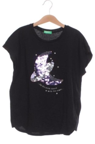 Παιδικό μπλουζάκι United Colors Of Benetton, Μέγεθος 10-11y/ 146-152 εκ., Χρώμα Μαύρο, Τιμή 8,00 €, #137259594