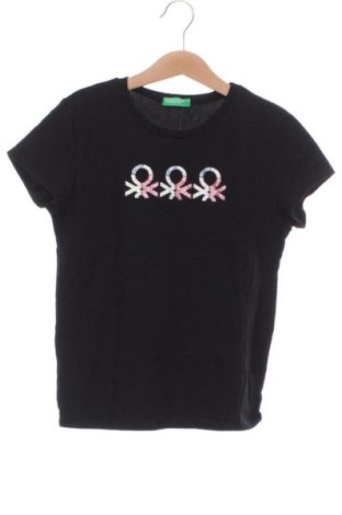 Παιδικό μπλουζάκι United Colors Of Benetton, Μέγεθος 8-9y/ 134-140 εκ., Χρώμα Μαύρο, Τιμή 9,00 €, #137257862