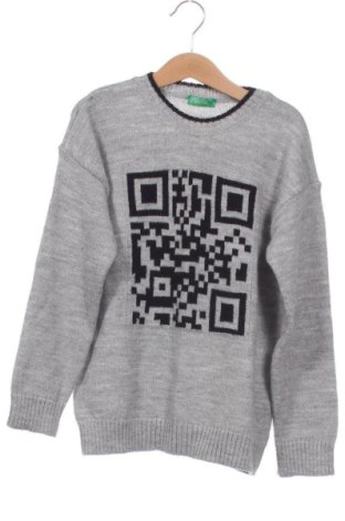 Dziecięcy sweter United Colors Of Benetton, Rozmiar 6-7y/ 122-128 cm, Kolor Szary, Cena 63,50 zł, #137247747