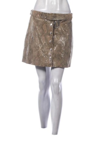 Кожена пола Zara, Размер M, Цвят Кафяв, Цена 30,00 €, #137270036