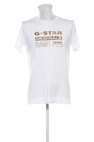 Męski T-shirt G-Star Raw, Rozmiar L, Kolor Biały, Cena 88,90 zł, #137273237
