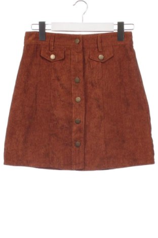 Rock Boohoo, Größe XS, Farbe Braun, Preis 5,72 €, #137033237