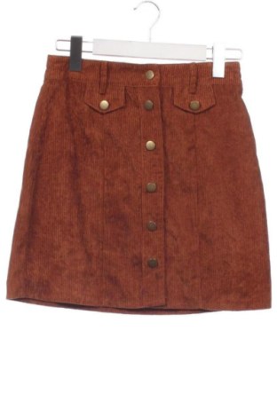 Rock Boohoo, Größe XS, Farbe Braun, Preis 6,67 €, #137033298