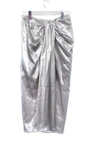 Fustă Zara, Mărime XS, Culoare Argintiu, Preț 135,43 Lei, #137264296
