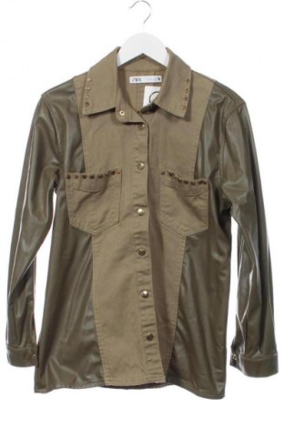 Дамска риза Zara, Размер XS, Цвят Зелен, Цена 4,60 €