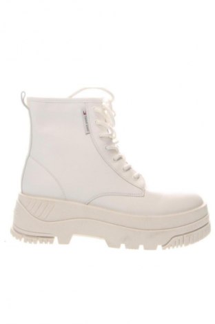 Damskie botki Tommy Jeans, Rozmiar 39, Kolor Biały, Cena 202,99 zł
