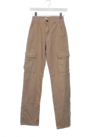 Damskie spodnie Stradivarius, Rozmiar XXS, Kolor Beżowy, Cena 86,99 zł