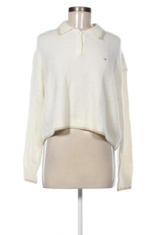 Дамски пуловер Tommy Jeans, Размер L, Цвят Бял, Цена 104,81 €