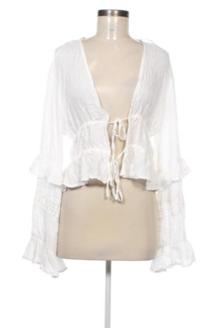 Bluză de femei Bershka, Mărime L, Culoare Alb, Preț 31,49 Lei, #137279786