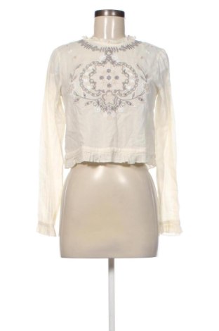 Bluză de femei Zara, Mărime S, Culoare Ecru, Preț 37,00 Lei, #137307617