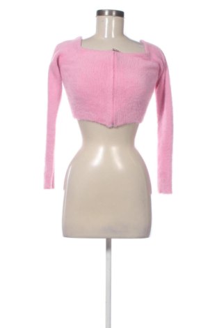 Cardigan de damă Bershka, Mărime L, Culoare Roz, Preț 30,00 Lei, #137300261