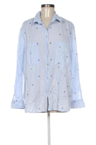 Cămașă de femei H&M, Mărime 3XL, Culoare Albastru, Preț 90,99 Lei, #137245170
