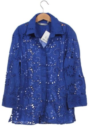 Cămașă de femei Zara, Mărime XS, Culoare Albastru, Preț 73,49 Lei, #137273669
