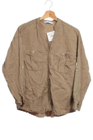 Дамска риза Zara, Размер XS, Цвят Зелен, Цена 9,34 €, #137311870