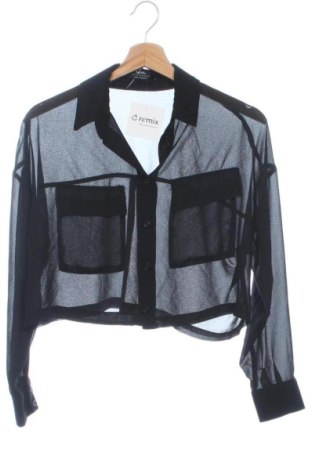 Дамска риза Bershka, Размер XS, Цвят Черен, Цена 9,15 €, #137233095