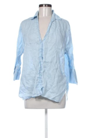 Cămașă de femei Zara, Mărime S, Culoare Albastru, Preț 68,24 Lei, #137263310