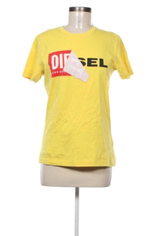 Damski T-shirt Diesel, Rozmiar M, Kolor Żółty, Cena 152,41 zł, #137289351