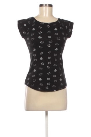 Tricou de femei Sinsay, Mărime XS, Culoare Negru, Preț 31,49 Lei, #137304425