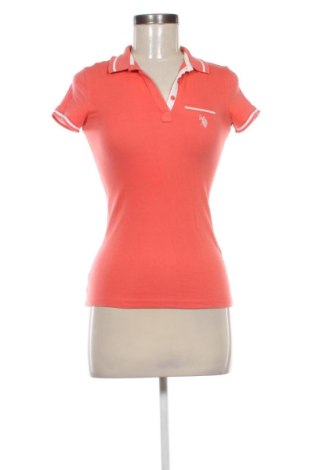Damski T-shirt U.S. Polo Assn., Rozmiar XXS, Kolor Pomarańczowy, Cena 88,72 zł, #137315831