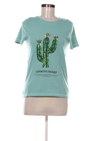 Γυναικείο t-shirt ONLY, Μέγεθος S, Χρώμα Πράσινο, Τιμή 11,28 €, #137321626