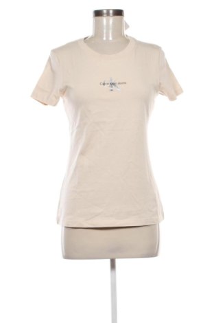 Tricou de femei Calvin Klein, Mărime M, Culoare Bej, Preț 131,23 Lei, #137337358