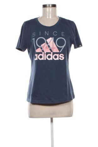 Damen T-Shirt Adidas, Größe M, Farbe Blau, Preis 14,00 €, #137337533