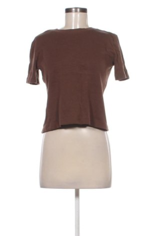 Damski T-shirt Stradivarius, Rozmiar XS, Kolor Brązowy, Cena 33,07 zł, #137298685