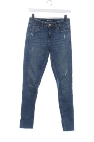 Blugi de femei Zara, Mărime XS, Culoare Albastru, Preț 62,99 Lei, #137244740