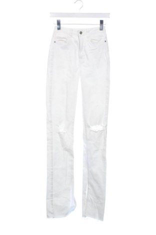 Blugi de femei Zara, Mărime XXS, Culoare Alb, Preț 78,74 Lei, #137244814