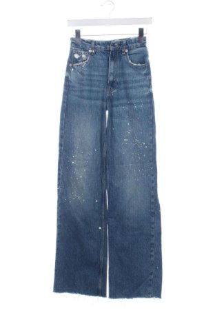 Blugi de femei Zara, Mărime XXS, Culoare Albastru, Preț 73,49 Lei, #137244896