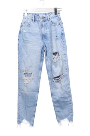 Blugi de femei Bershka, Mărime XS, Culoare Albastru, Preț 77,89 Lei, #137251056
