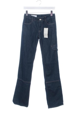 Blugi de femei Zara, Mărime S, Culoare Albastru, Preț 183,72 Lei, #137266751
