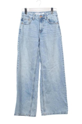 Blugi de femei Bershka, Mărime XS, Culoare Albastru, Preț 73,49 Lei, #137278682