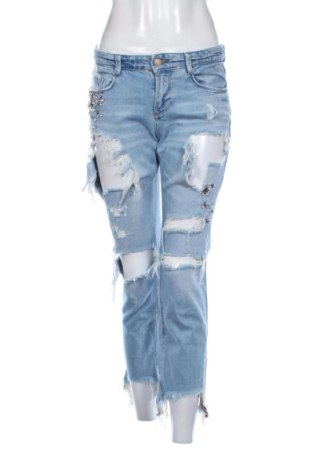Blugi de femei Zara, Mărime S, Culoare Albastru, Preț 70,00 Lei, #137308162