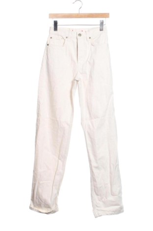 Blugi de femei Zara, Mărime XXS, Culoare Ecru, Preț 152,22 Lei, #137309025
