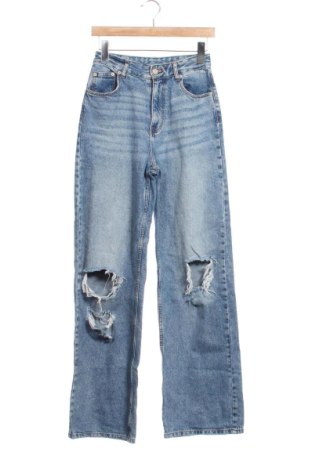 Дамски дънки Bershka, Размер XS, Цвят Син, Цена 10,00 €, #137314972
