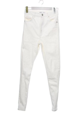 Blugi de femei Bershka, Mărime XS, Culoare Ecru, Preț 68,24 Lei, #137332891