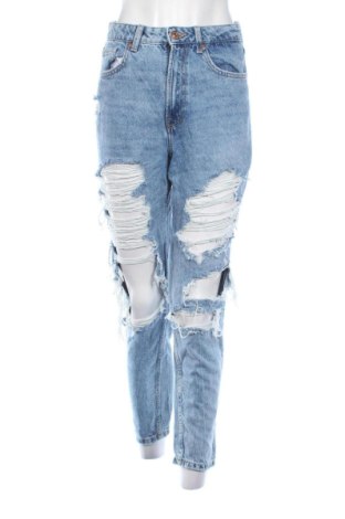 Blugi de femei Bershka, Mărime S, Culoare Albastru, Preț 71,99 Lei, #136971810