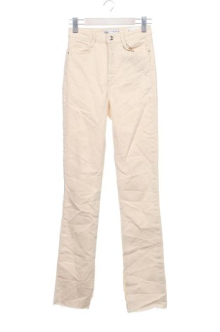 Дамски дънки Zara, Размер XS, Цвят Екрю, Цена 35,27 €, #137195630