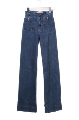 Dámské džíny  Stradivarius, Velikost XXS, Barva Modrá, Cena  267,00 Kč, #137276440