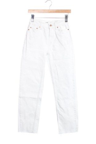 Blugi de femei Bershka, Mărime XXS, Culoare Alb, Preț 89,00 Lei, #137297784