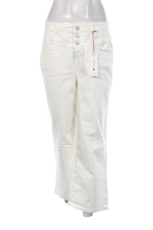 Damen Jeans Street One, Größe L, Farbe Ecru, Preis 38,00 €, #137323260