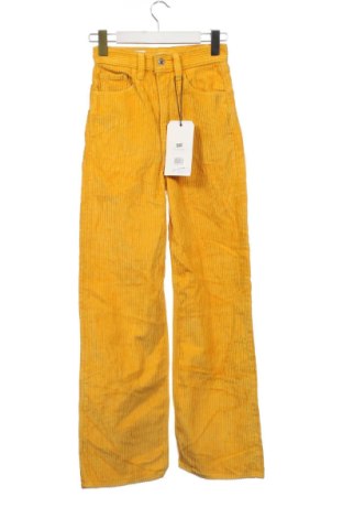 Γυναικείο κοτλέ παντελόνι Levi's, Μέγεθος XXS, Χρώμα Κίτρινο, Τιμή 38,99 €, #136866981