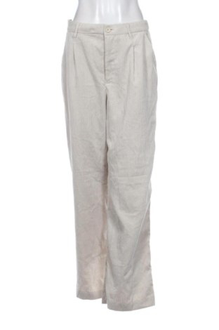 Pantaloni de velvet de femei H&M, Mărime M, Culoare Ecru, Preț 47,24 Lei, #137280469