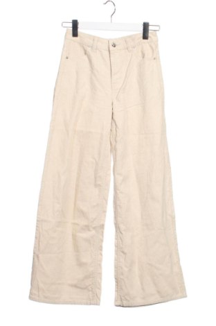 Pantaloni de velvet de femei H&M, Mărime XS, Culoare Bej, Preț 46,00 Lei, #137297839