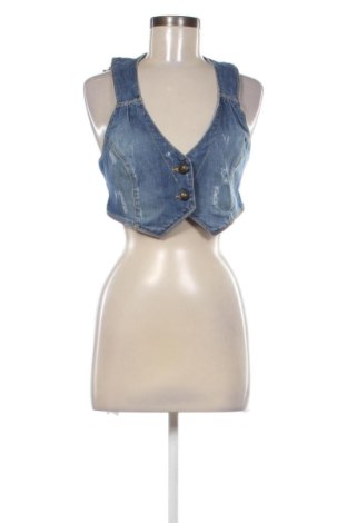 Vestă de femei Bershka, Mărime S, Culoare Albastru, Preț 68,24 Lei, #137310239