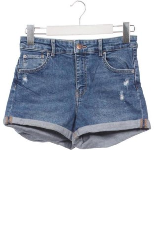 Pantaloni scurți de femei Bershka, Mărime XS, Culoare Albastru, Preț 50,99 Lei, #137185483