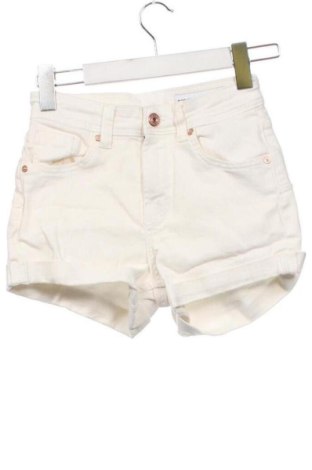 Pantaloni scurți de femei Bershka, Mărime XS, Culoare Ecru, Preț 64,67 Lei, #137275775
