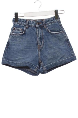 Pantaloni scurți de femei Bershka, Mărime XXS, Culoare Albastru, Preț 47,24 Lei, #137277586