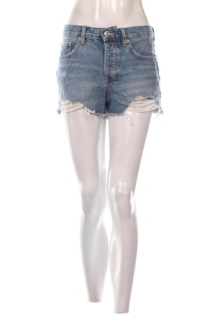 Pantaloni scurți de femei Mango, Mărime M, Culoare Albastru, Preț 62,99 Lei, #137293385